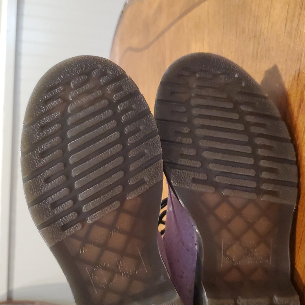 Like NEW Dr Martens Lilac Metallic Pascal Boots - Picture 11 of 13